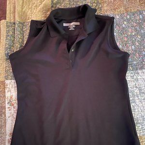 Greg Norman Play Dry Black Sleeveless Shirt Medium